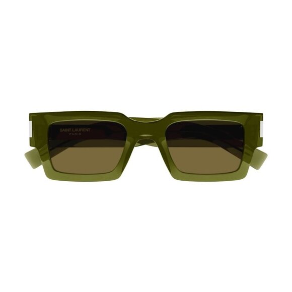 NWT SAINT LAURENT GREEN WOMEN SUNGLASSES - Picture 3 of 4